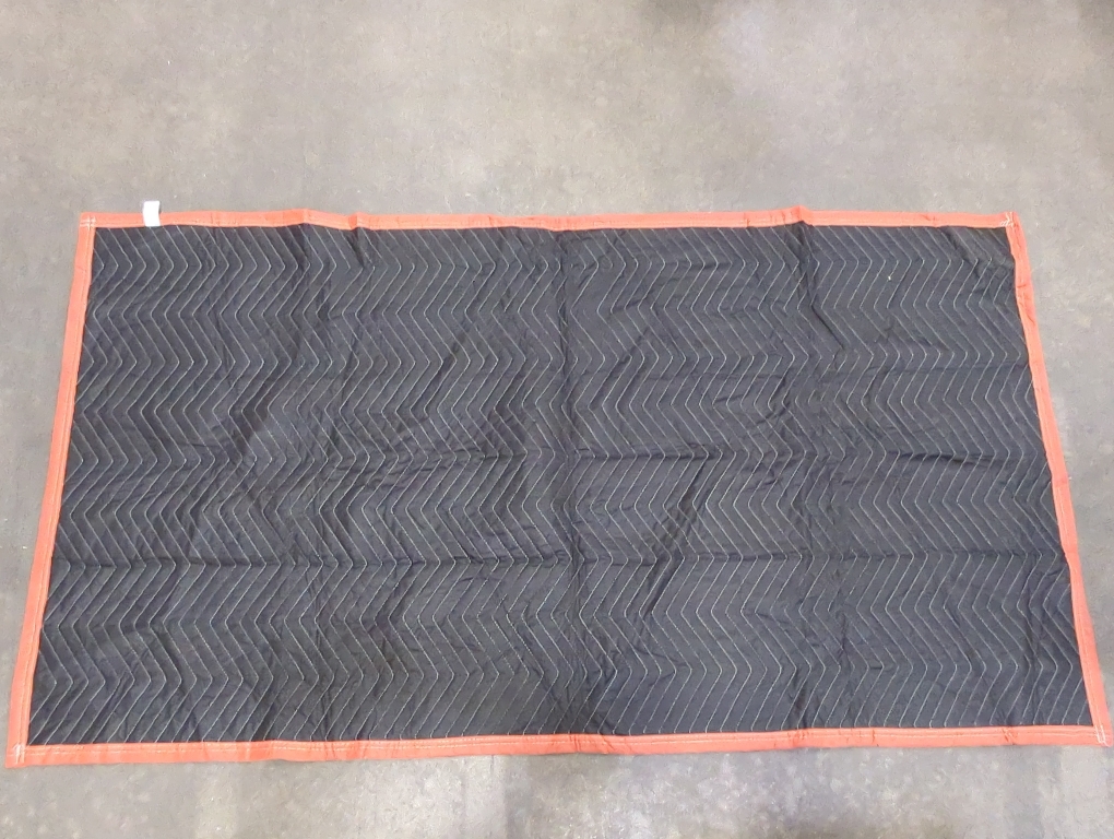 Padded Moving Blankets, Orange/Black, 8Pack