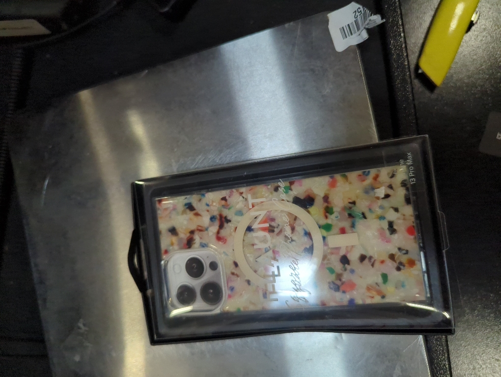 FLAUNT Official Square Protective Case - Compatible with iPhone 16 Pro Max - Compatible with MagSafe & Wireless Charging - Drop-Tested & Shockproof - (Rainbow Confetti Tortoise Shell)