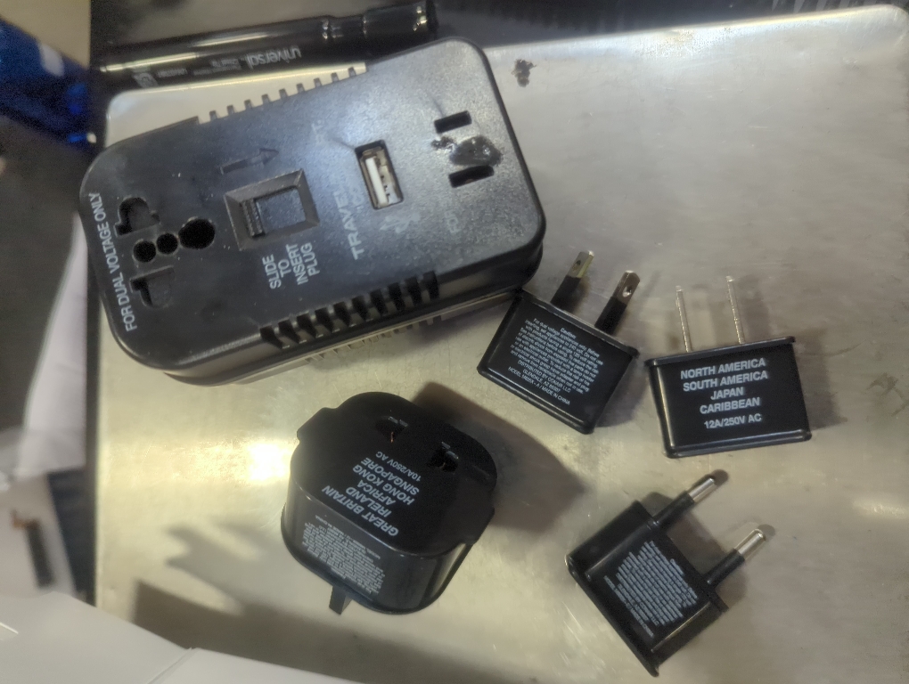 Travel Smart by Conair 2 Outlet Converter Set with USB Port