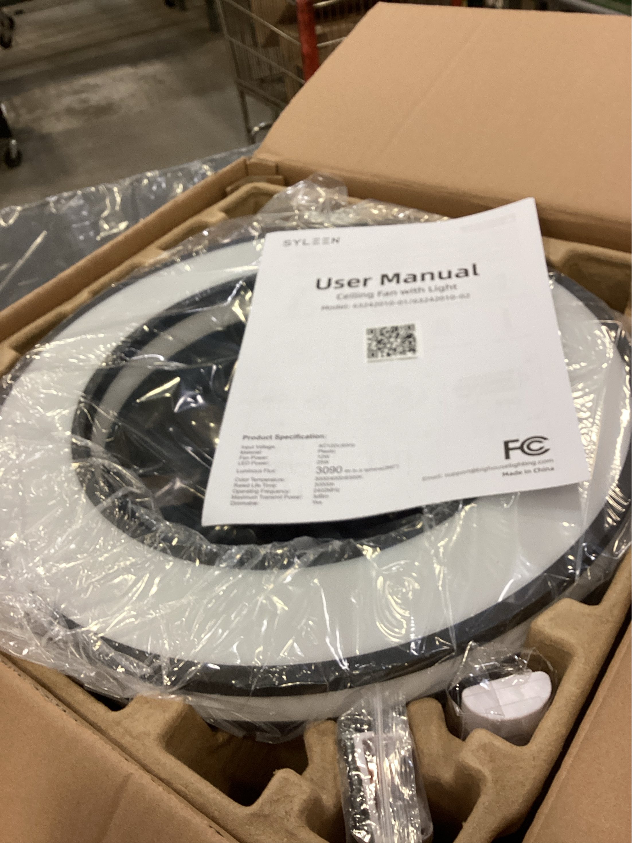 DLLT LED Ceiling Fan with Light: 16 Modern Low Profile Flush Mount Fandelier with App & Remote Control - Dimmable Black Bladeless Fan Light Fixture for Bedroom Kids Room Living Room