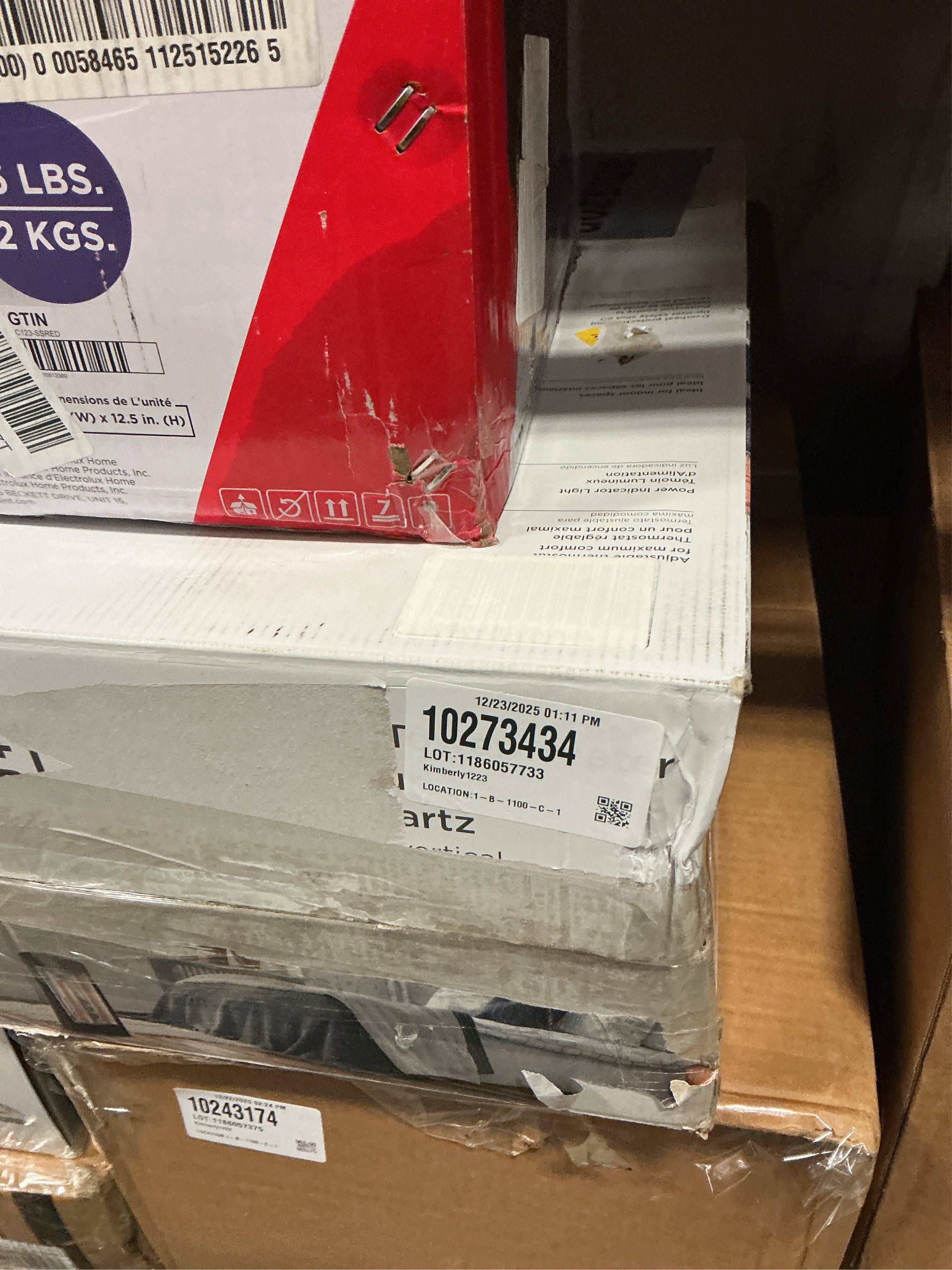 BLACK DECKER 1500-Watt, 5100 BTU, Electric Infrared Quartz Electric Space Heater