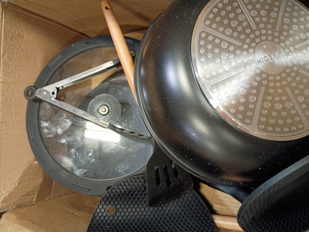 KIKCOIN 22 Pcs Pots and Pans Set Non Stick, Detachable Handle Cookware Sets Nonstick, RV Kitchen Cooking Set with Removable Handles, Frying Pans - Induction/Dishwasher/Oven Safe (Black)