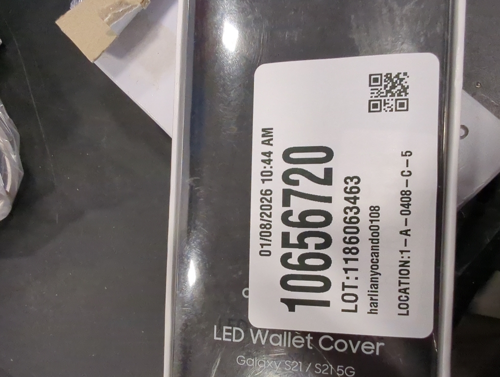 Samsung LED Wallet Cover EF-NG991 - Flip cover for cell phone - black - for Galaxy S21 5G
