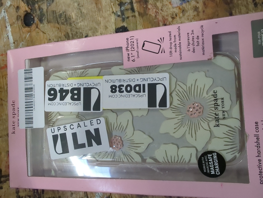 Case Mate licensed - Kate Spade New York Series Case for iPhone 13 - Hollyhock Floral Clear