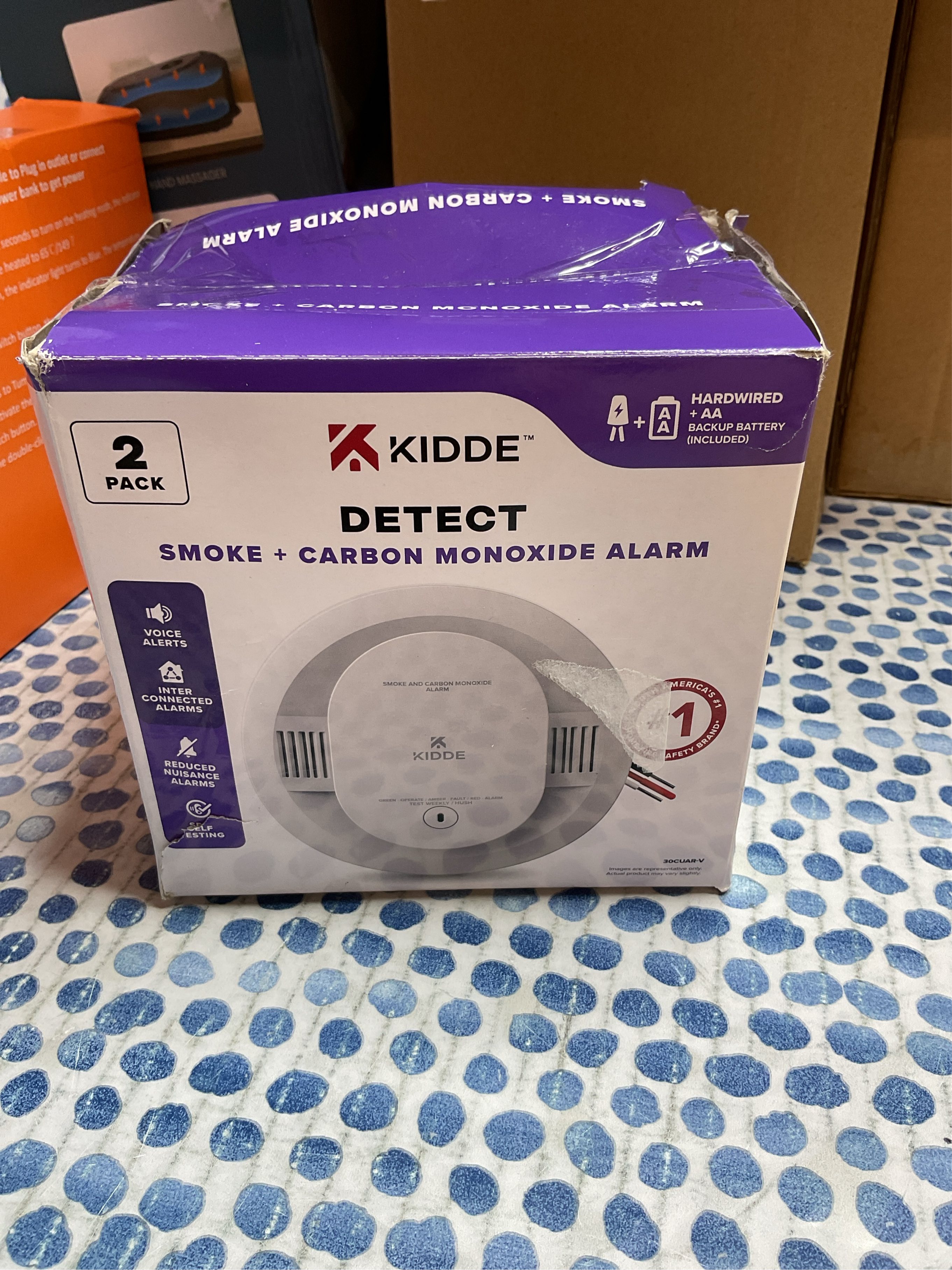 Kidde Smoke & CO Detector, 2 Pack, Hardwired