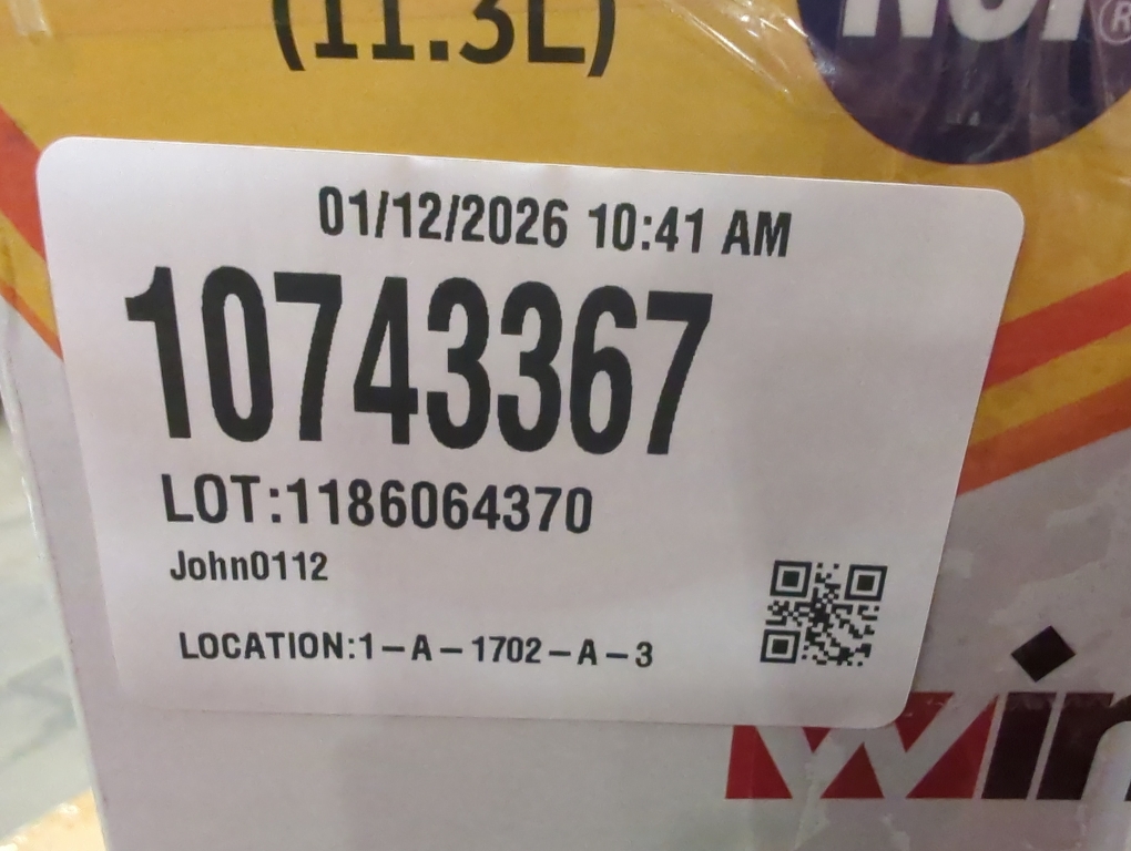 Winco 3 gal. BPA-Free Slim Beverage Dispenser