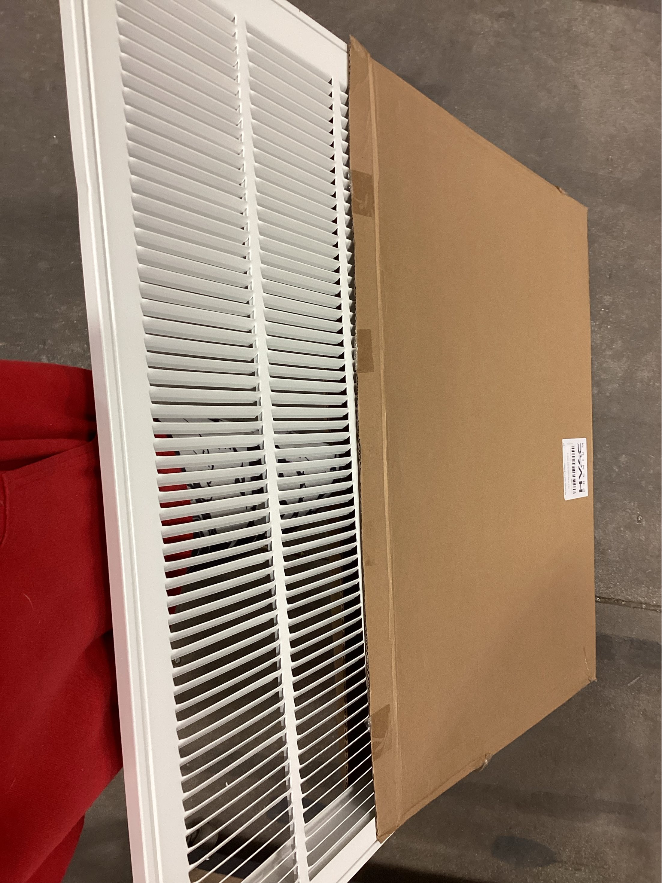 HVAC Premium 24 x 30 Duct Opening Steel Return Air Filter Grille, for 1-inch Filter, Removable Door, Flat Stamped HVAC Vent Cover Grille, Outer Dimensions 26.5 x 32.5