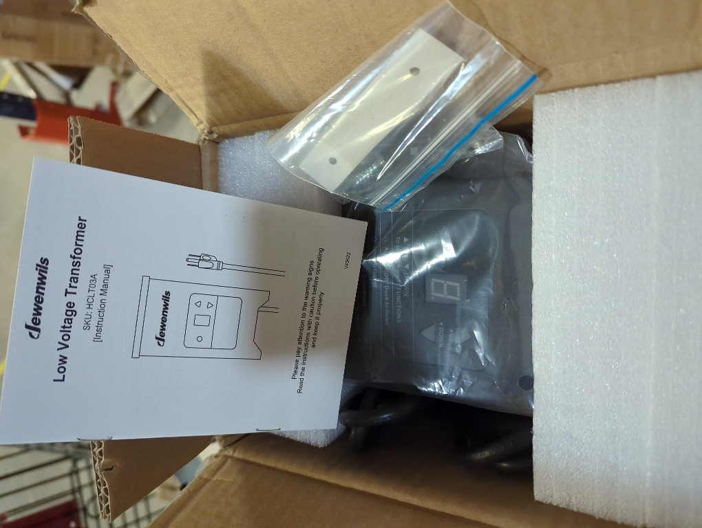 DEWENWILS 300W Low Voltage Landscape Transformer with Photocell, Low Voltage Transformer 120V AC to 12V/15V AC, Landscape Lighting Transformer for LED Outdoor Lights, Weatherproof, ETL Listed