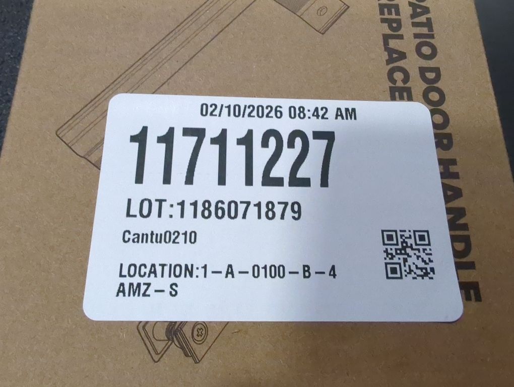Sliding Glass Door Handle Set with Interior and Exterior Handles, 6-5/8, Fits 1 to 1-1/8 Thick Doors. (White- Straight Handle 2 Sides, Straight Tube Handle with Key)
