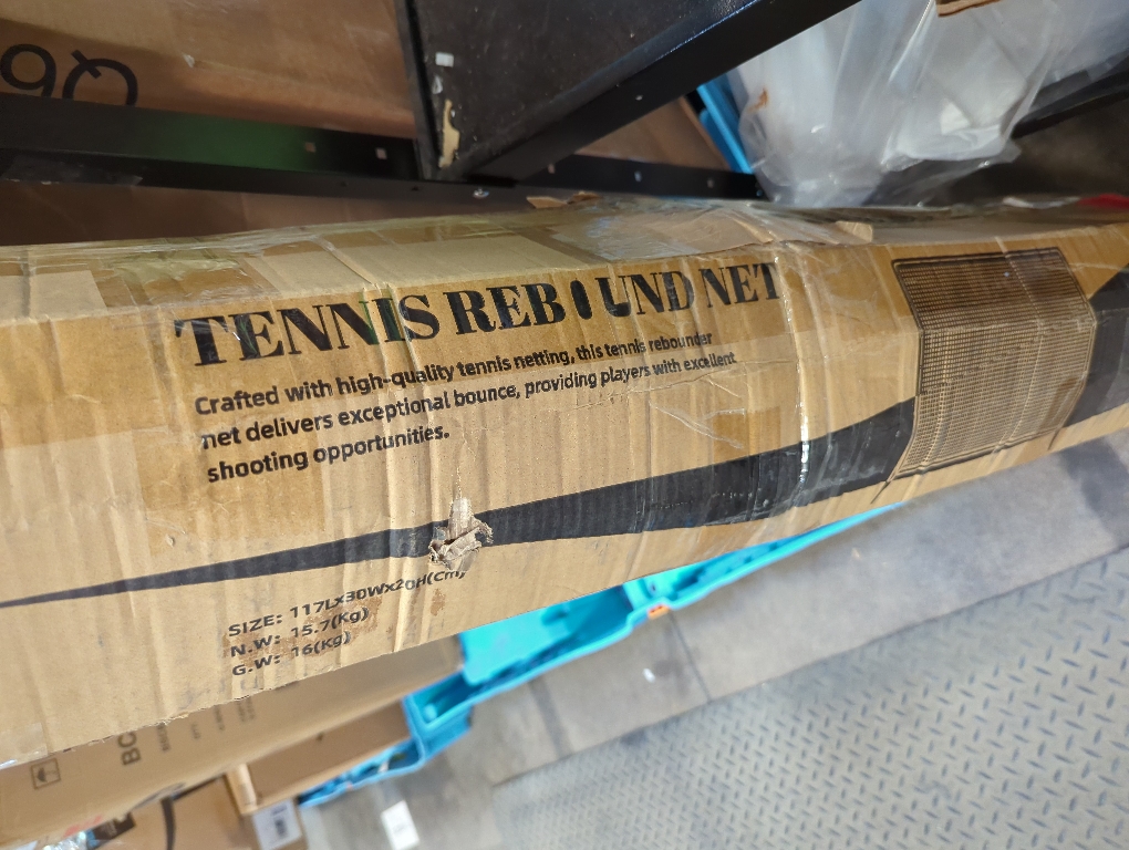 9.3*7.4ft Portable Tennis Rebounder Net, Tennis Practice Wall, Tennis Training Net for Tennis Racquet Sports Ball Pickleball, Tennis Backboard Net for Tennis Court Backyard Outdoor Training,