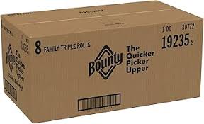 Bounty Paper Towels Quick Size White, 8 Family Triple Rolls ...