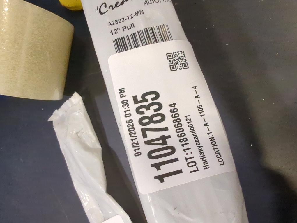 Alno A2802-12 Vita Bella 12 Center To Center Modern Smooth Bar Large Cabinet Handle Pull SILVER