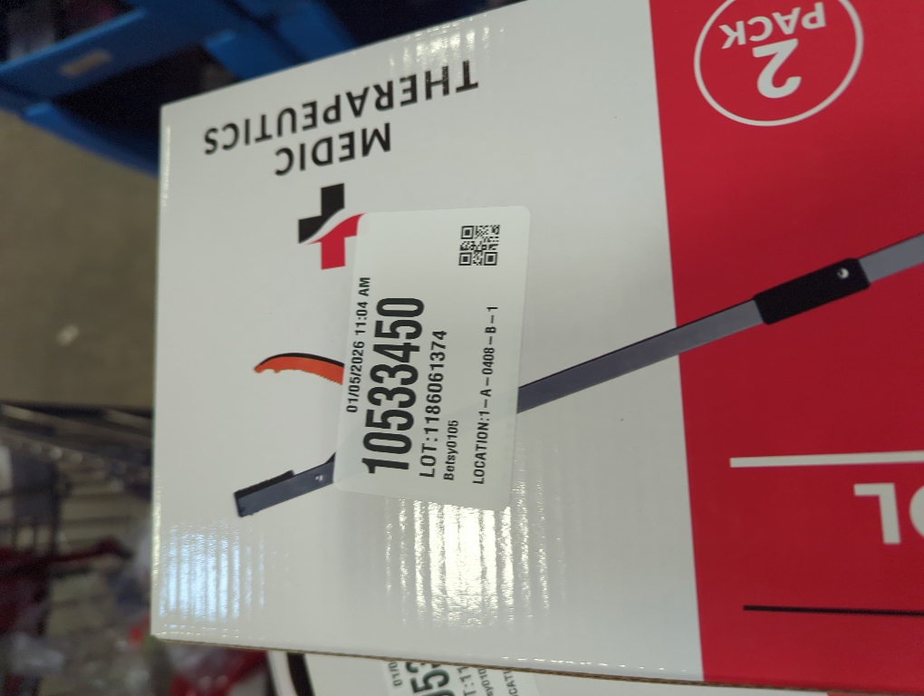 Medic Therapeutics 2-Pack Extra Long Reacher Grab Tool W/ Magnetic Ti. Lightweight with a Strong Grip and Easy Attachment to Canes  Walkers  and Wheel
