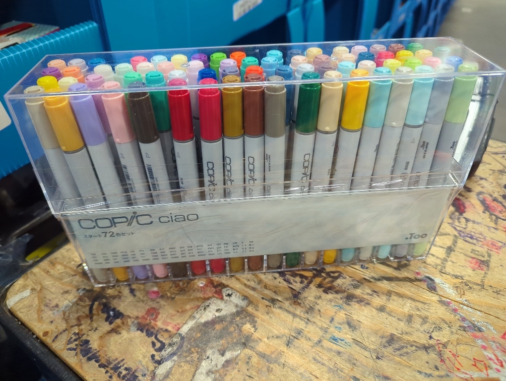 Too Copic Ciao Start Set of 72 Colors, Made in Japan, Multicolored Illustration Markers, Markers, Marker Pens