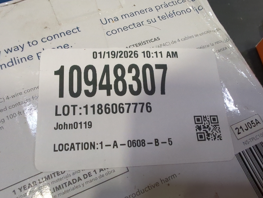 Insignia  - 100' Landline Phone Cord - White