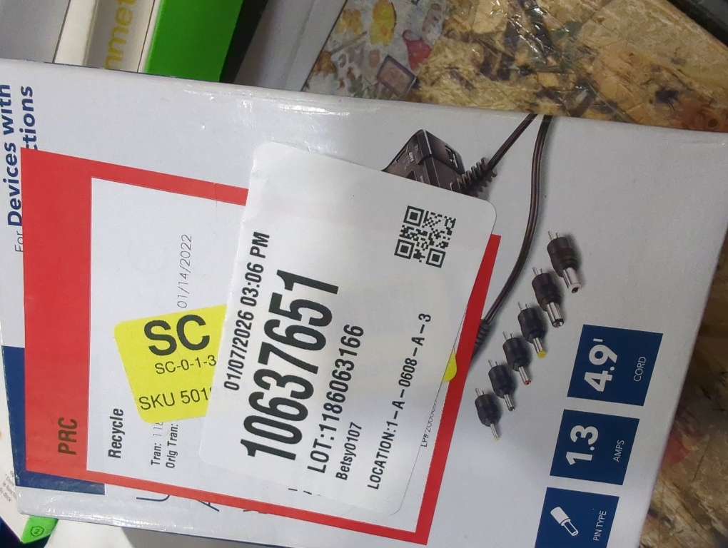 Belker 12W 3V 4.5V 5V 6V 7.5V 9V 12V Adjustable Voltage Universal AC/DC Adapter Power Supply for Household Electronics,Micro USB - 1A Max. [BN]