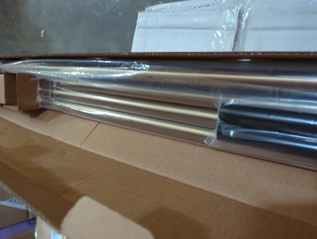 Ivilon Window Curtain Rod End Cap - 1 inch Pole. 120 to 240 Inch. Satin Nickel