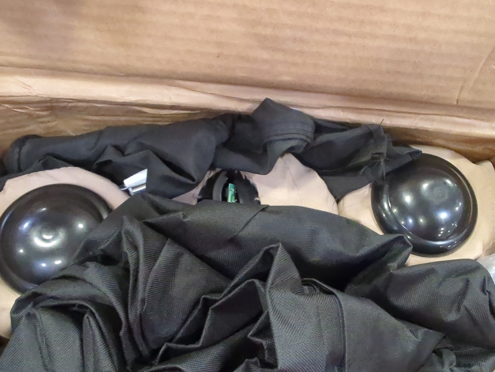 Size 15ft Color  beige Double Sided Patio Umbrella with Solar Lights, Outdoor Large Umbrellas with Crank Handle and 36 LED Lights, Rectangular Market Umbrella with Base Included for Deck Pool Shade, Beige