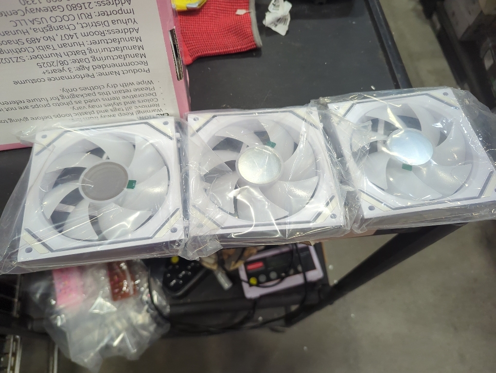 TRYX ROTA SL ARGB White 120mm Case Fan 3in1 Pogo-Pin Connection with Magnetic Cable Gen2 ARGB Light Quiet PC Case Fan