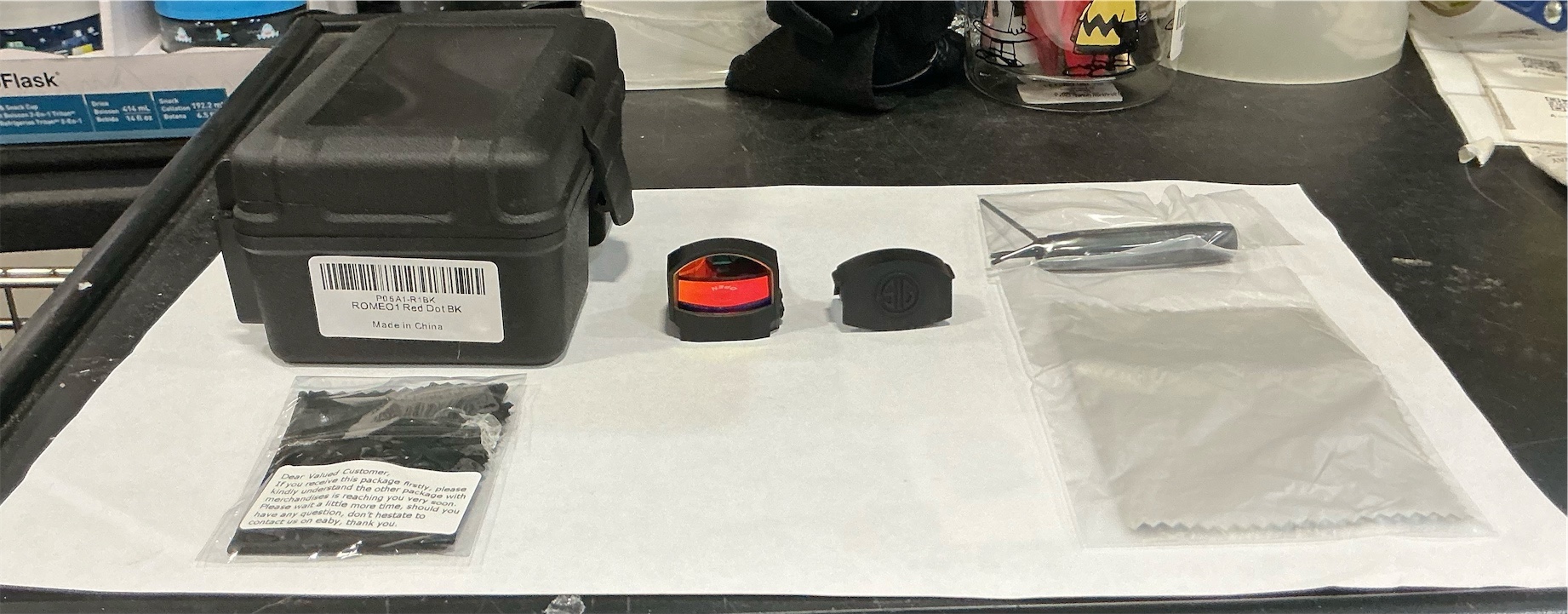 Sig Sauer ROMEO1PRO 1x30mm 6 MOA Red Dot Sight | Compact Durable Aluminum Corrosion-Resistant Waterproof Open Reflex Sight with Protective Shroud‼️ROMEO 1 RED DOT BK (it’s not the pro )‼️