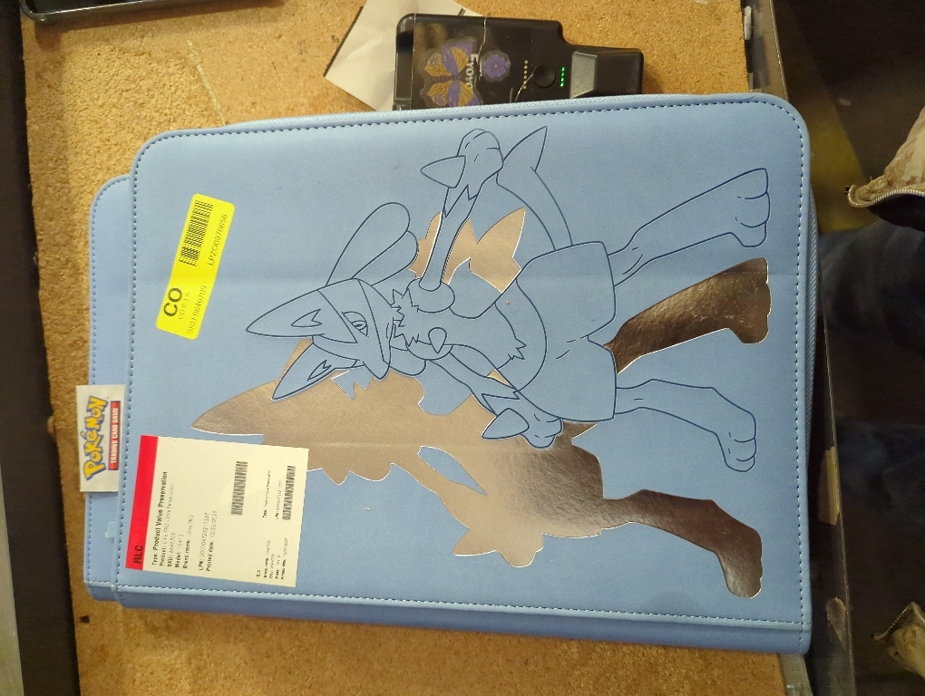 Ultra Pro | Pokemon Elite Series: Lucario 12-Pocket Zippered PRO Binder | Trading Card Game Accessory| Ages 6