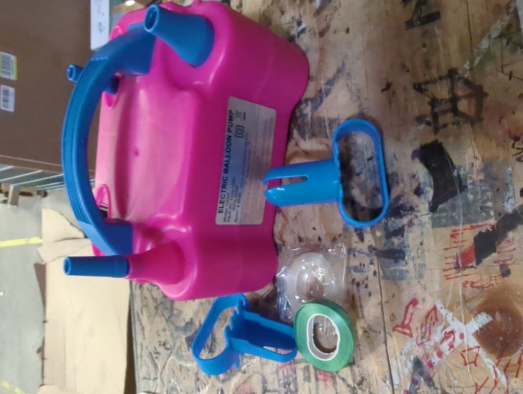 Balloon Pump Electric, Portable Automatic Dual Nozzle Inflator 110V 600W with Tying Tools for Birthday Gender Reveal Baby Shower Balloons Party Decorations