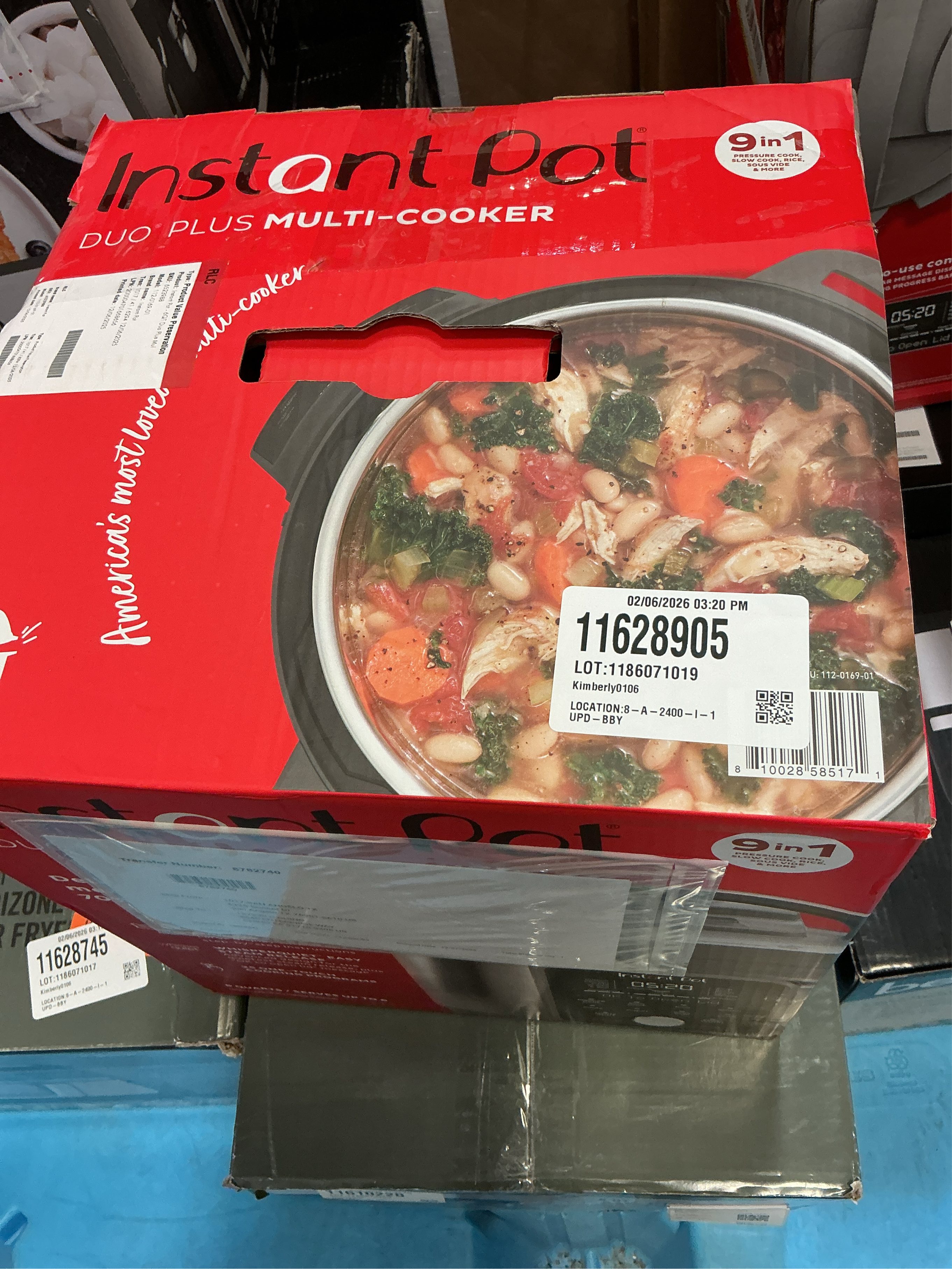 Instant Duo Plus Stainless Steel Digital Pressure Cooker 6 qt Black/Silver