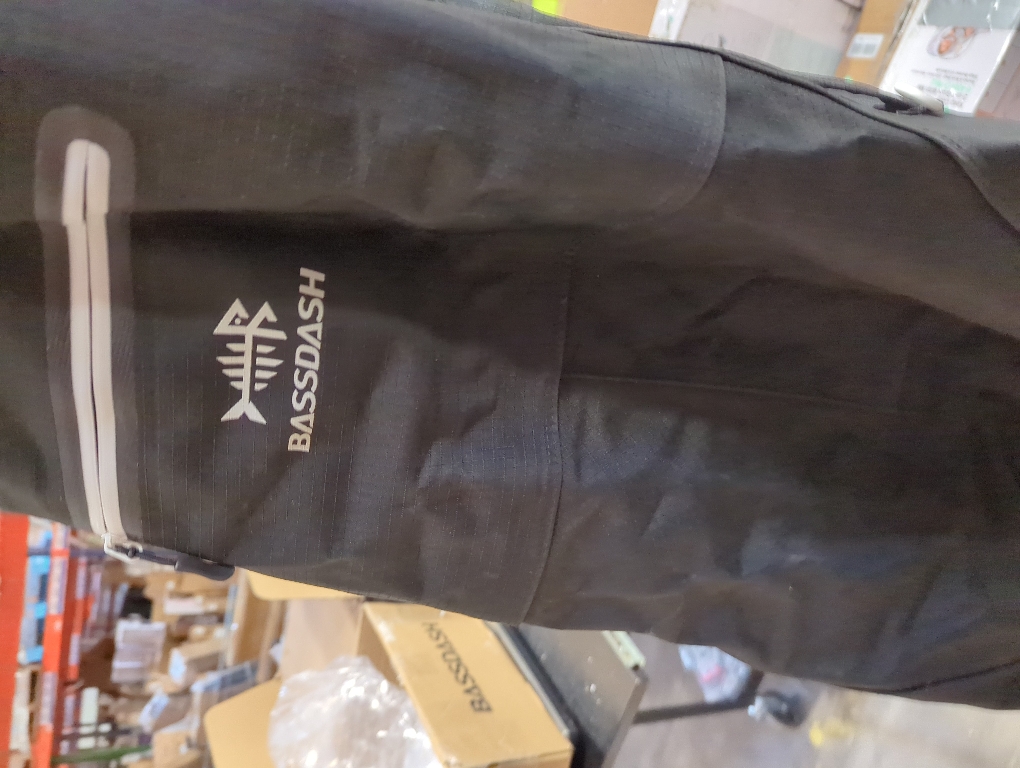 BASSDASH XL 3D Boot Foot Game Wader Ultra High Strength Black Plaid Nylon PVC Fishing Hunting Chest Waders for Men