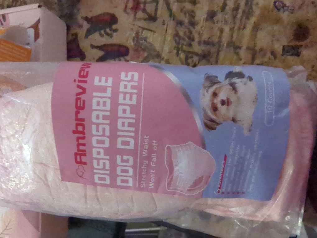 10Pcs Dog Diapers Female,Disposable Pull Up Stretchy Waist Wraps for Female Puppy Dogs in Heat Period, Strong Absorbency | Leak Proof | Elderly | Doggie Training Incontinence S