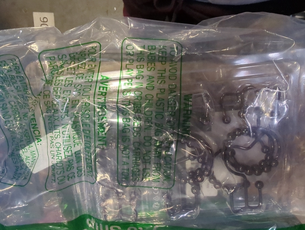 Titanker Shower Curtain Hooks Rings, Rust-Resistant Metal Double Glide Shower Hooks for Bathroom Shower Rods Curtains, Set of 12 Hooks - Bronze