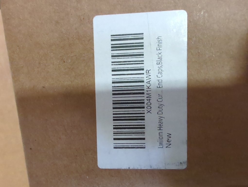 Heavy Duty Curtain Rods,1 1/4 Large Diameter Premium Nonadjustable Curtain Rod,84in/7ft Custom Window Treatment Rods with Durable Aluminum Brackets and End Caps,Black Finish