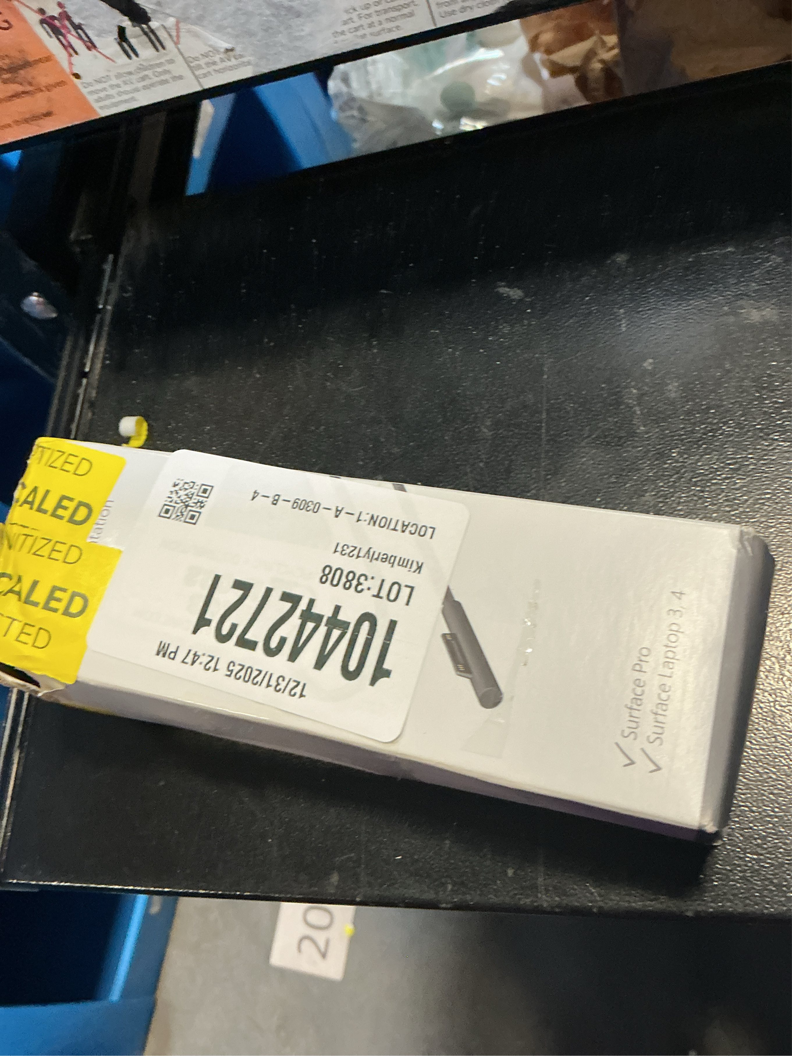 Microsoft Surface 65W Power Supply - Wired Charging Method - 65W Power Supply - Magnetic Connector - Designed for Surface Devices