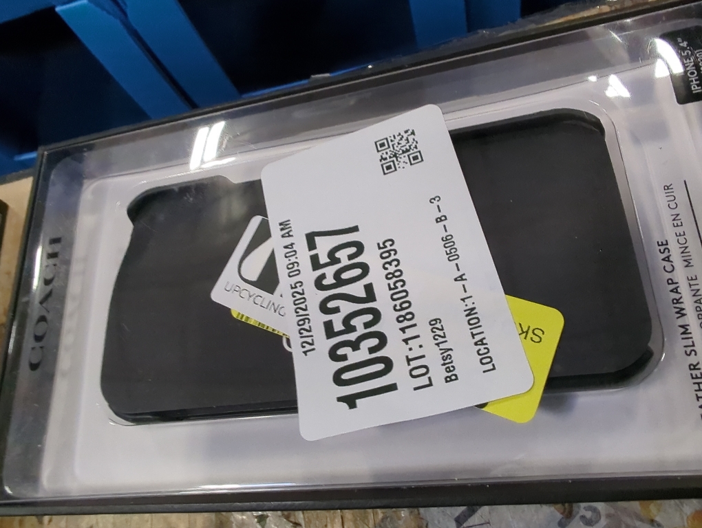 Coach Leather Slim Case for iPhone 12 mini Black