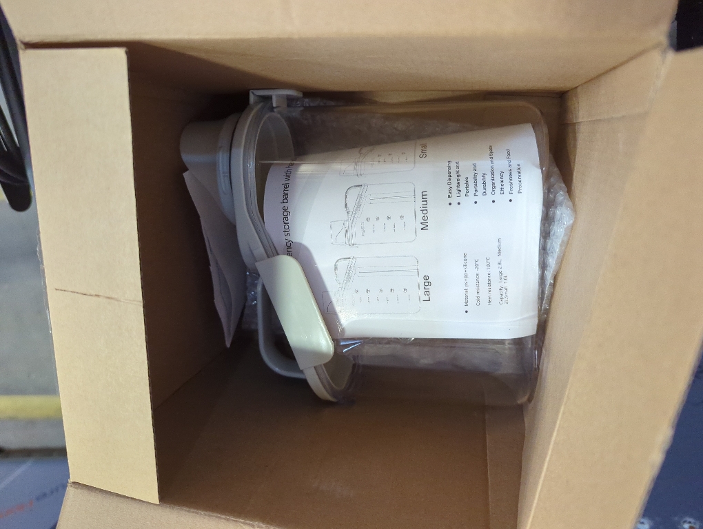 2 PCS Cereal Storage Containers, 1.5L/51oz Dry Food Rice Holder, Pet Dog Cat Food Dispenser with Measuring Cup, BPA Free Clear Plastic Kitchen Pantry Organization Bin, 1 Blue 1 White