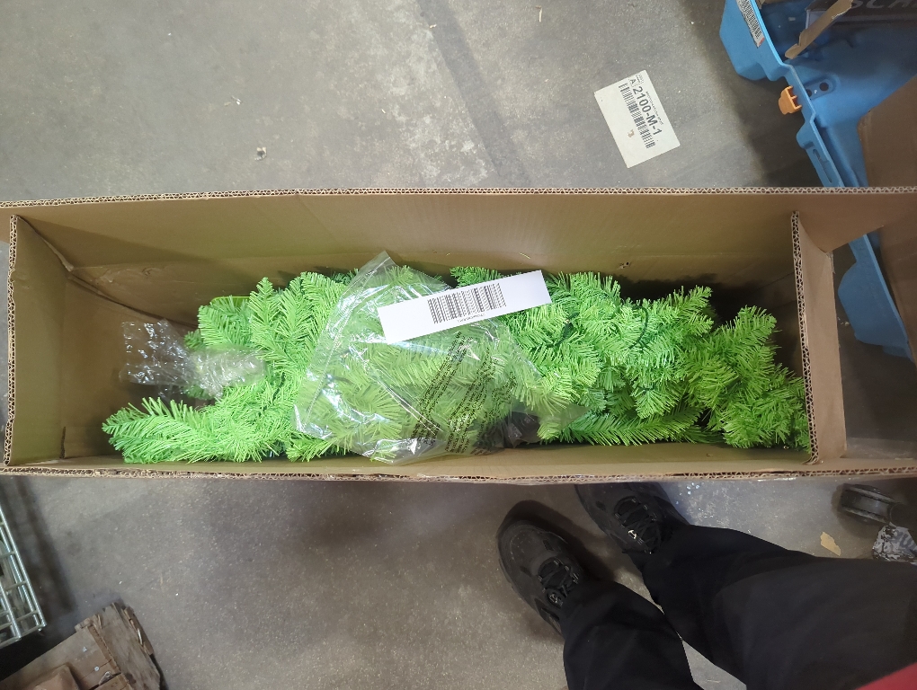 Size 6ft Whimsical Christmas Tree 6FT - Christmas Decorations Timer Remote Control, Foot Switch Device with 150 LED Lights Pre-Lit Artificial Tree Xmas Holiday Decor for Indoor Home Office