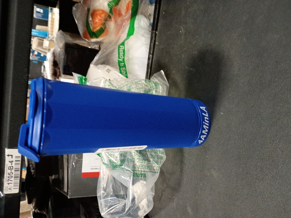 20 oz Cup with Horn - The Perfect Tumbler for Sports Fans - Reusable Water Bottle Ideal for Cheering at Game day, Tailgating, World Cup, Party, Celebration. (Blue)