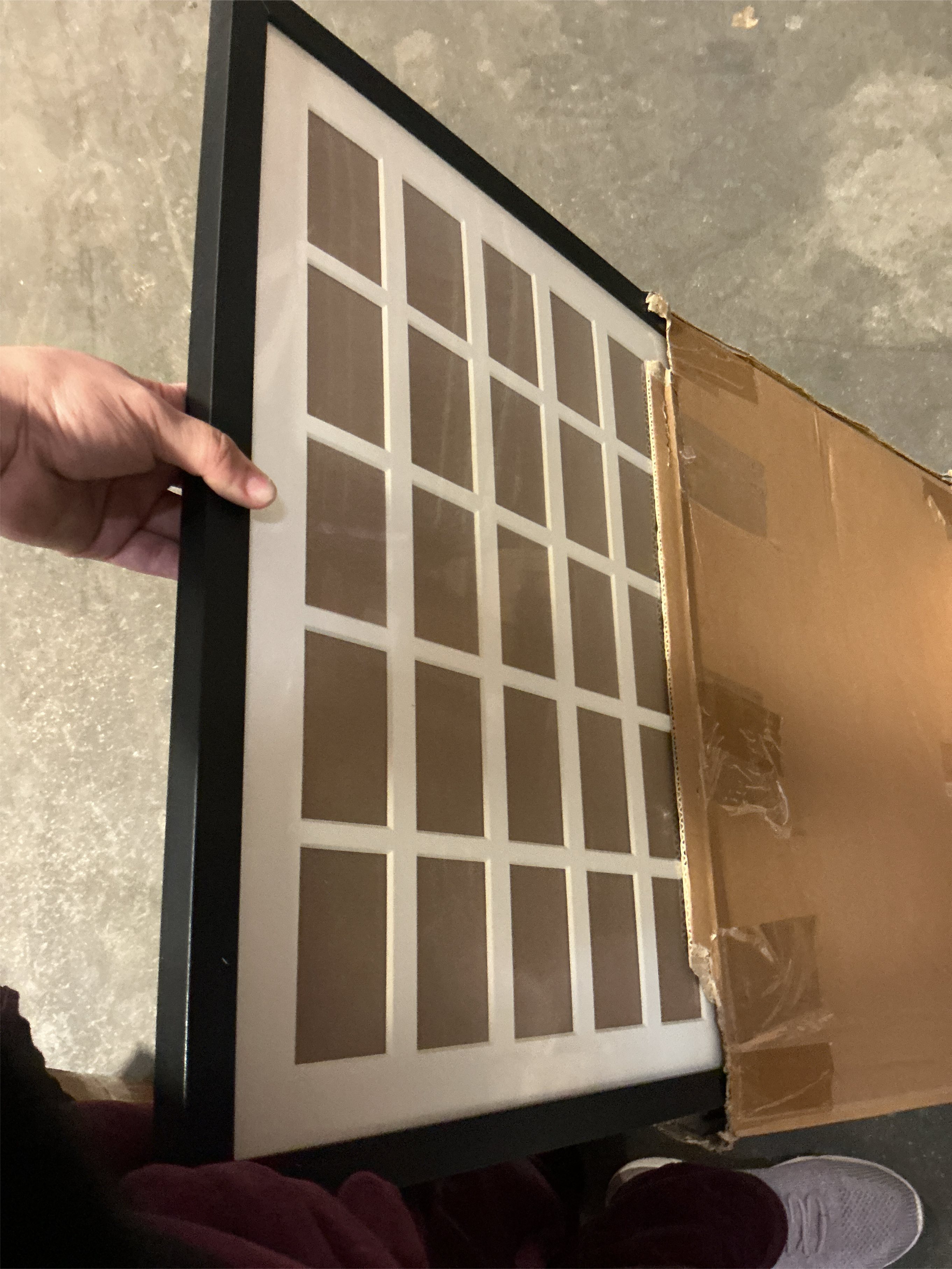 Black Multi Picture Frame Collage Wall Decor For Fujifilm Instax Mini Film - 30 Openings Large Photo Collage Frame For Wall - Mini Picture Wall Frame - Not Compatible with Polaroid Film Size