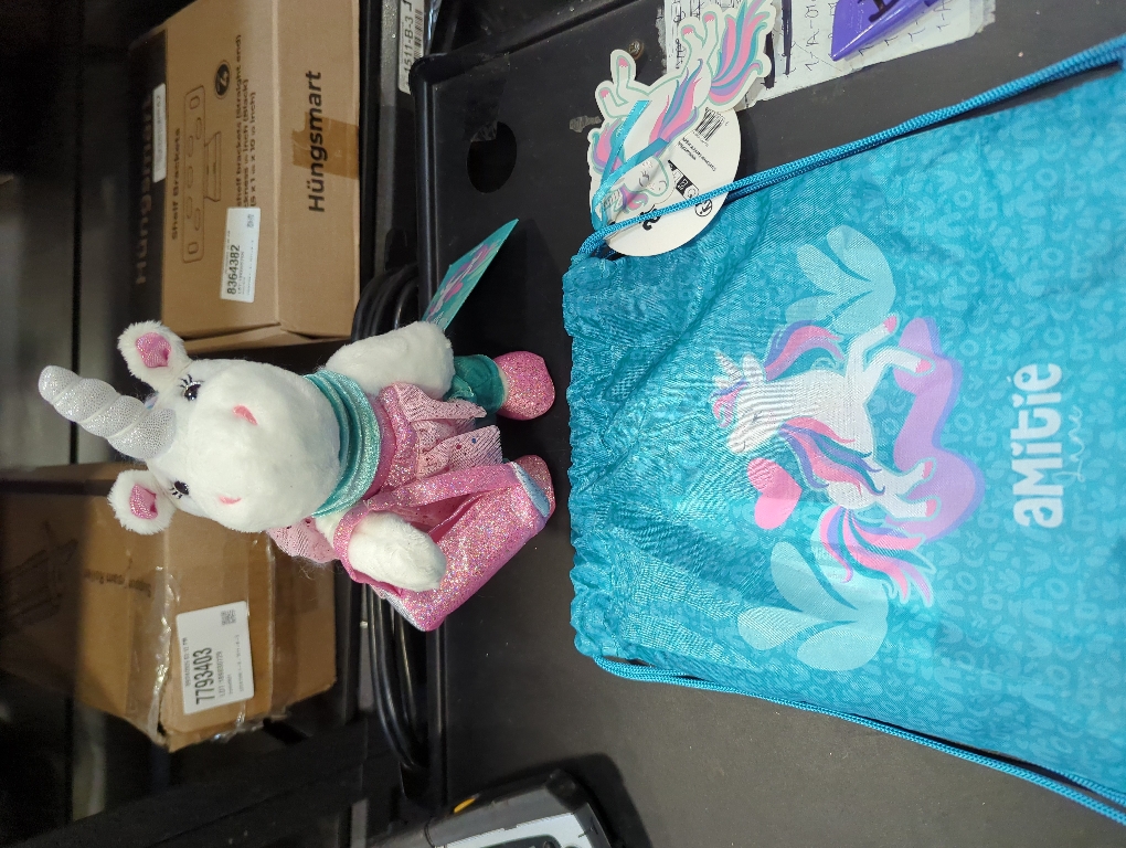 Multicolor Unicorn Stuffed Animal - 23cm Pink Unicorn Plush Toys W/ Dress up Clothes - Ballerina Doll for Girls