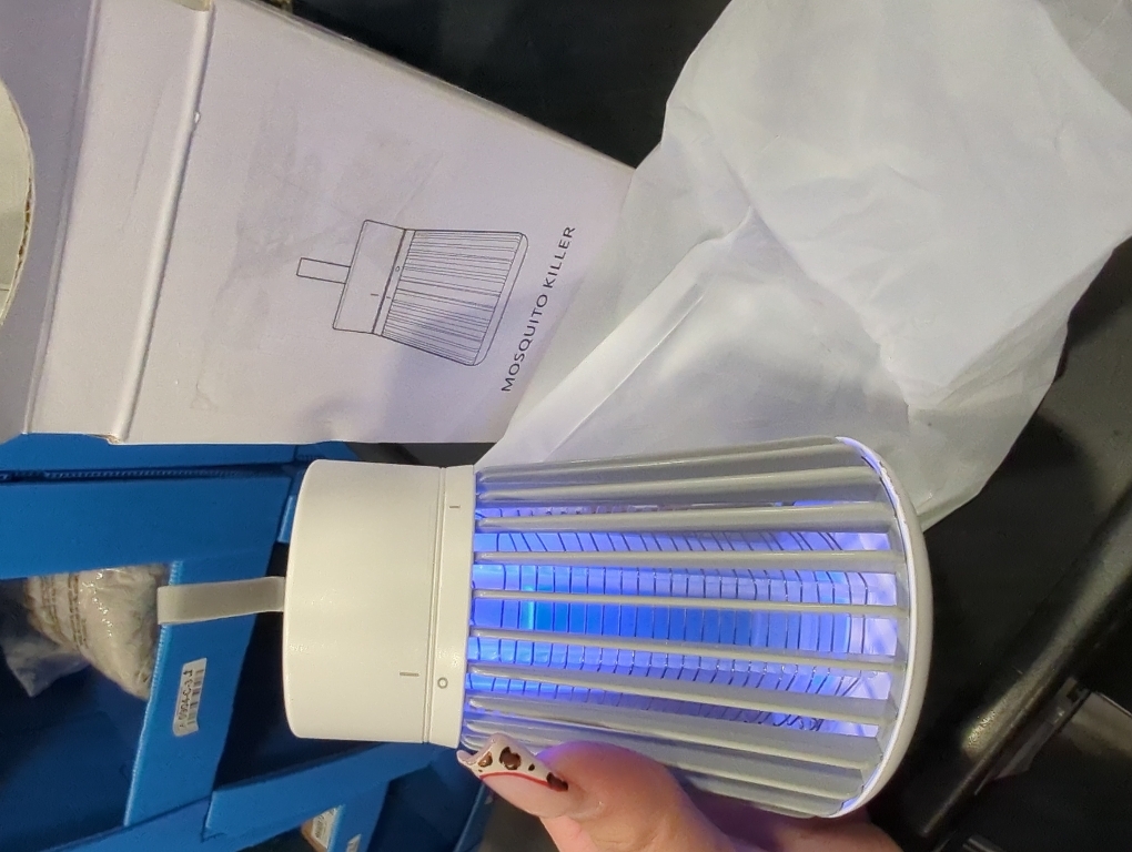 YOOYHHOME Mosquito Zapper, Rechargeable Bug Zapper with Safety Grid for Home and Camping, USB Charging Cordless Design, Purple Light Insect Killer for Indoor Outdoor Patio