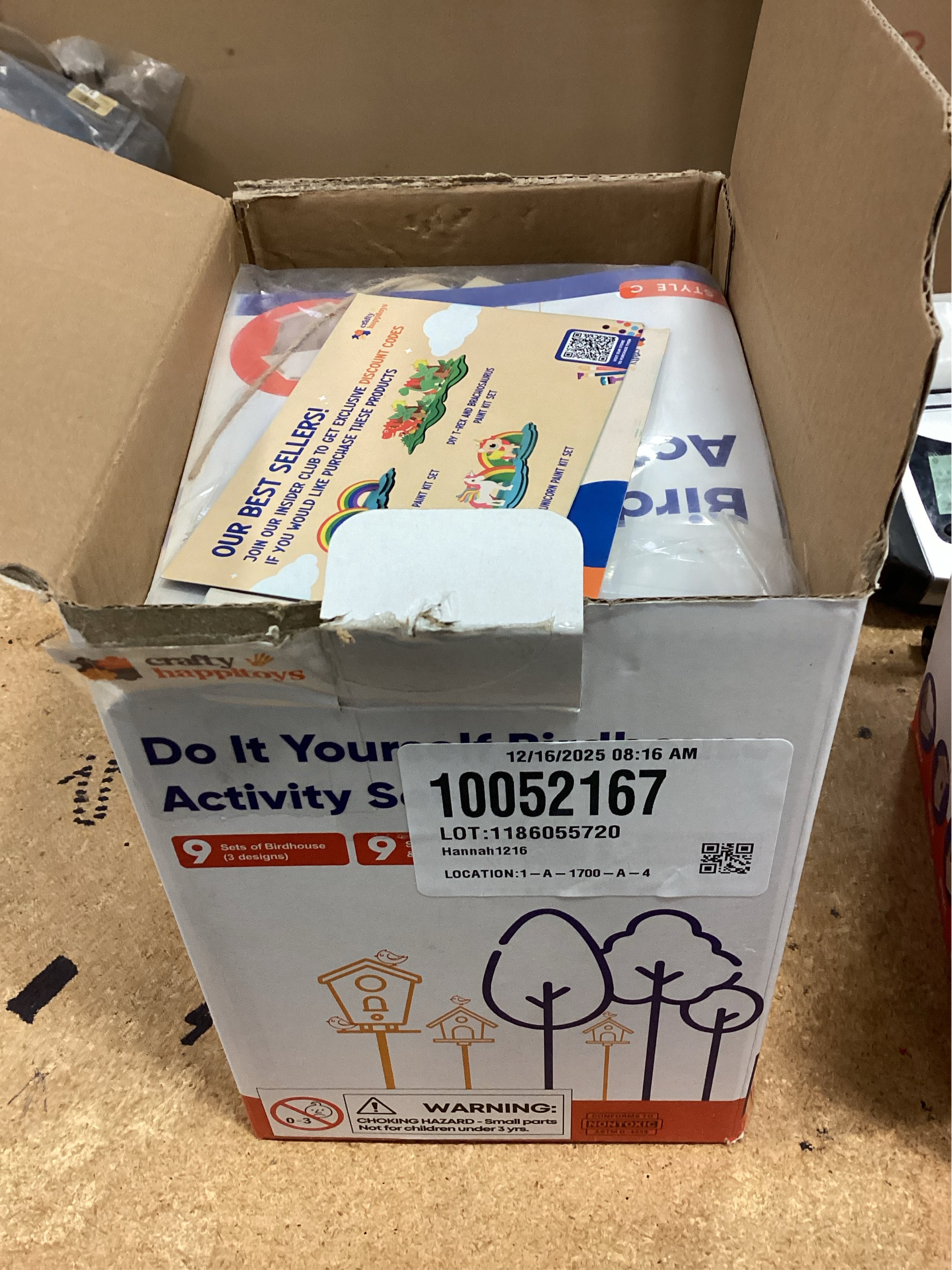 9 DIY Bird House Kits For Children to Build - Wood Birdhouse For Kids to Paint - Unfinished Bird Houses for Kids - Wood Craft Project Kits - Summer Crafts for Girls & Boys, Classroom & Church Activity