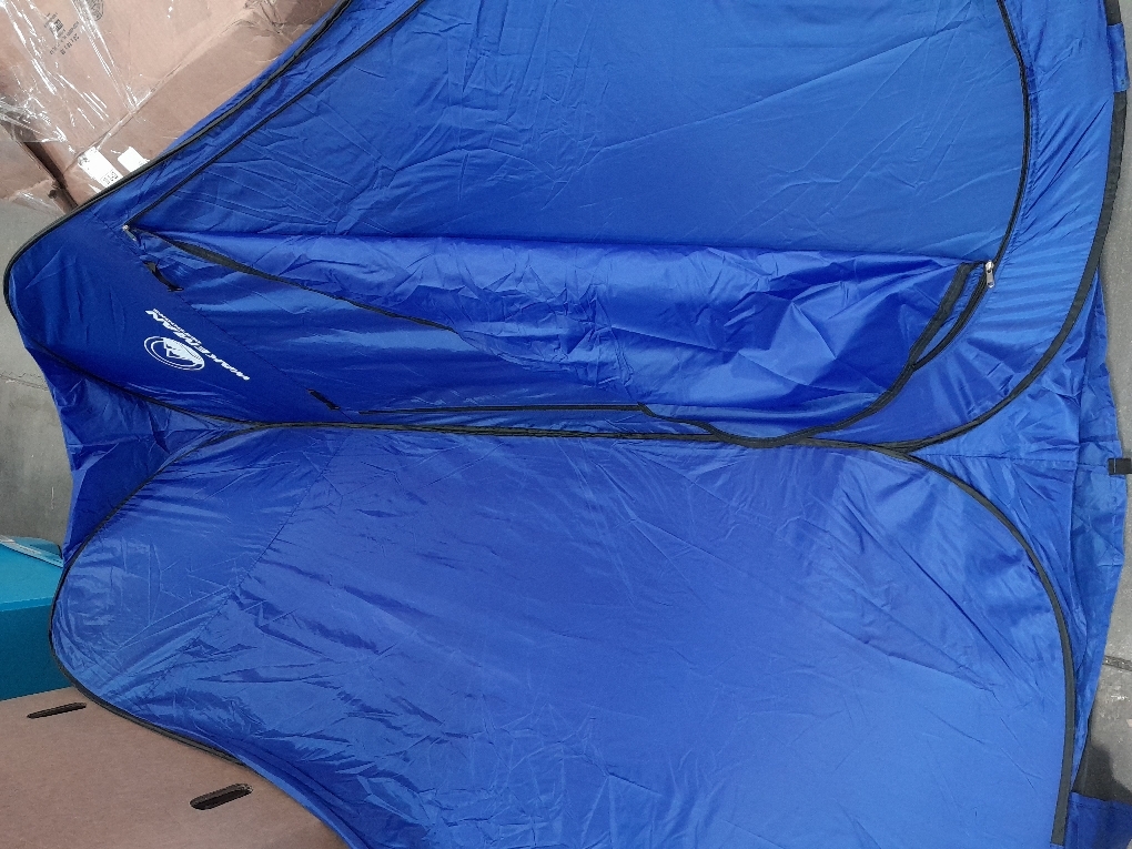 Wolfwise Pop Up Shower Tent, Portable Instant Changing Tent with Ventilation Window & Carry Bag, Privacy Bathroom Toilet Tent for Beach, Camping & Outdoor, Width 47.2 , Height 82.7 , Blue