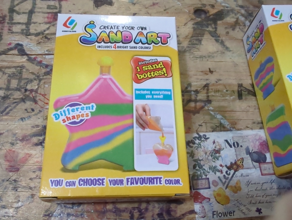 MAGICACORN Glow Sand Art Kit – DIY Craft for Kids Ages 5-12, Fun Creative Gift (Star Bottle)