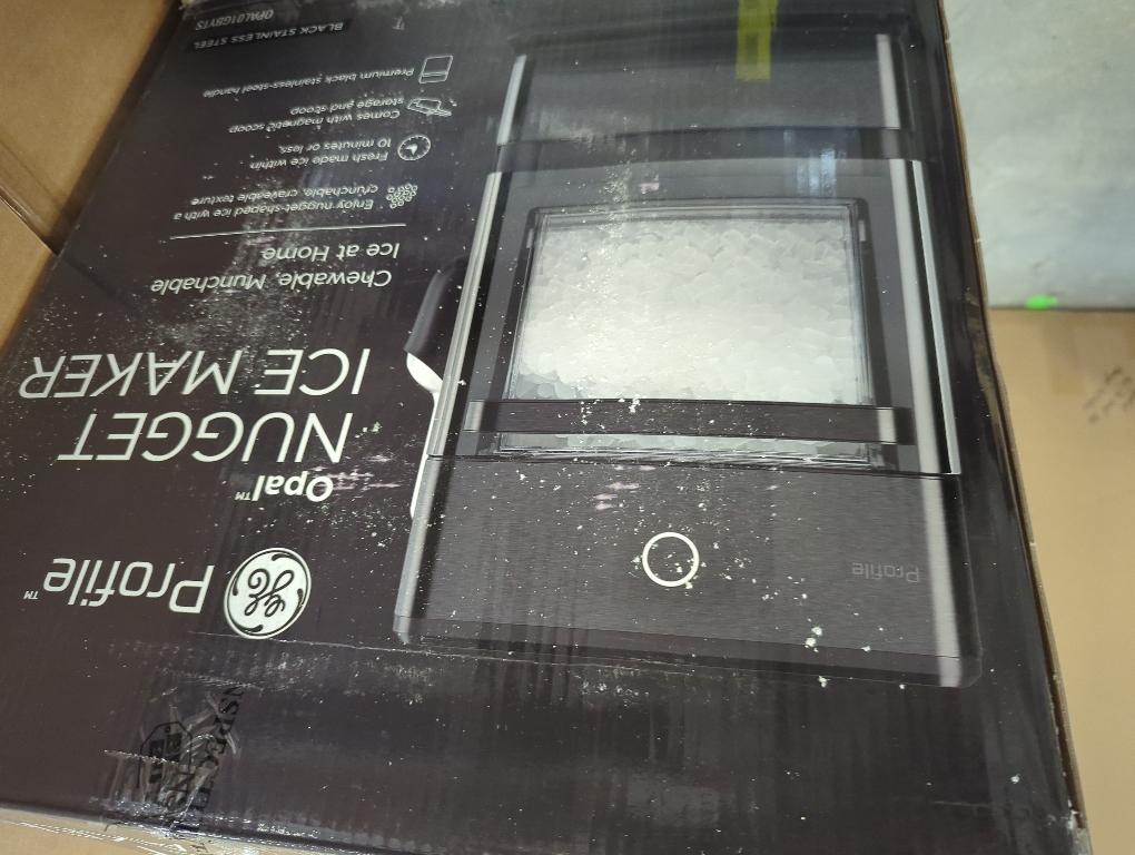 GE Profile - Opal Nugget Ice Maker with Rapid Ice Production - Black Stainless Steel