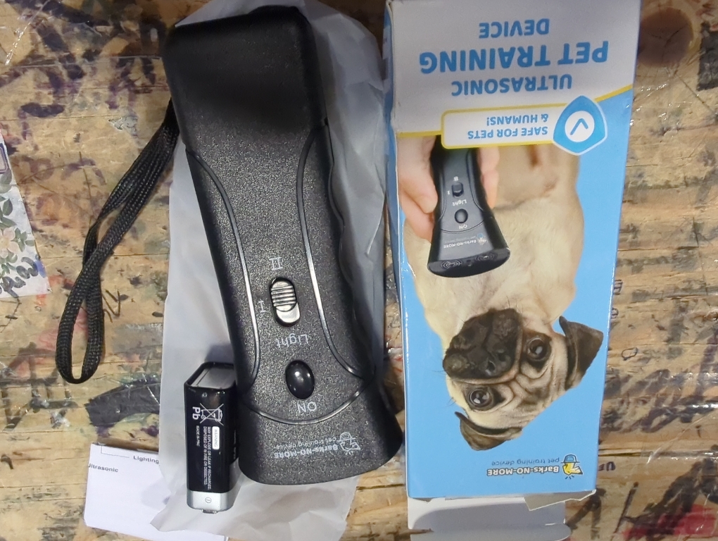 Barks No More Dog Training Device & Bark Deterrent - Stop Barking Without Hurting Your Pet - Just Point & Press!