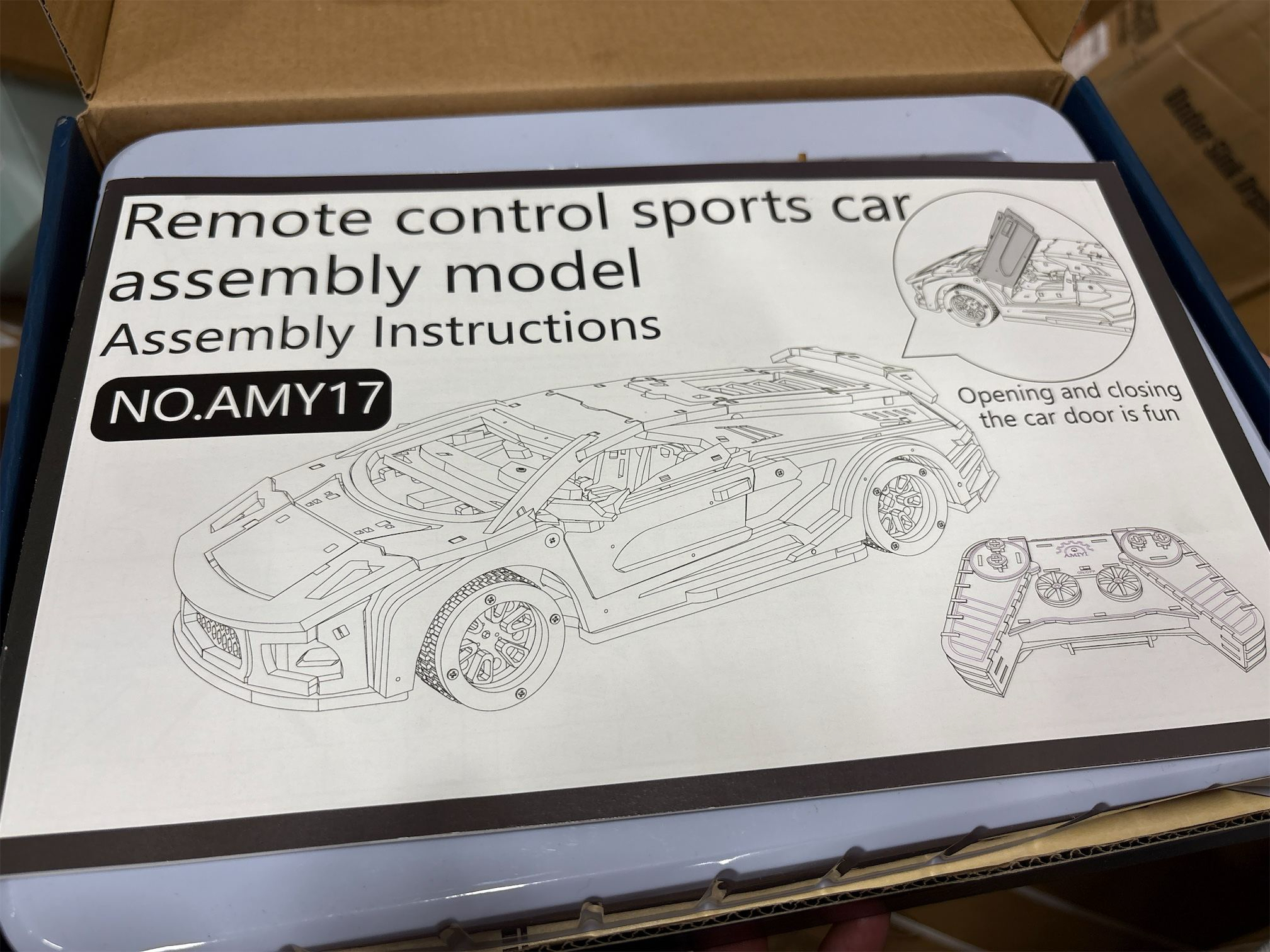 Wooden Puzzles for Adults, Wooden Sports Car Puzzle Model Car Building Kits Unique Gift for Kids, Friends (Sports Car)  (  maybe missing parts  but is look like everything is inside )