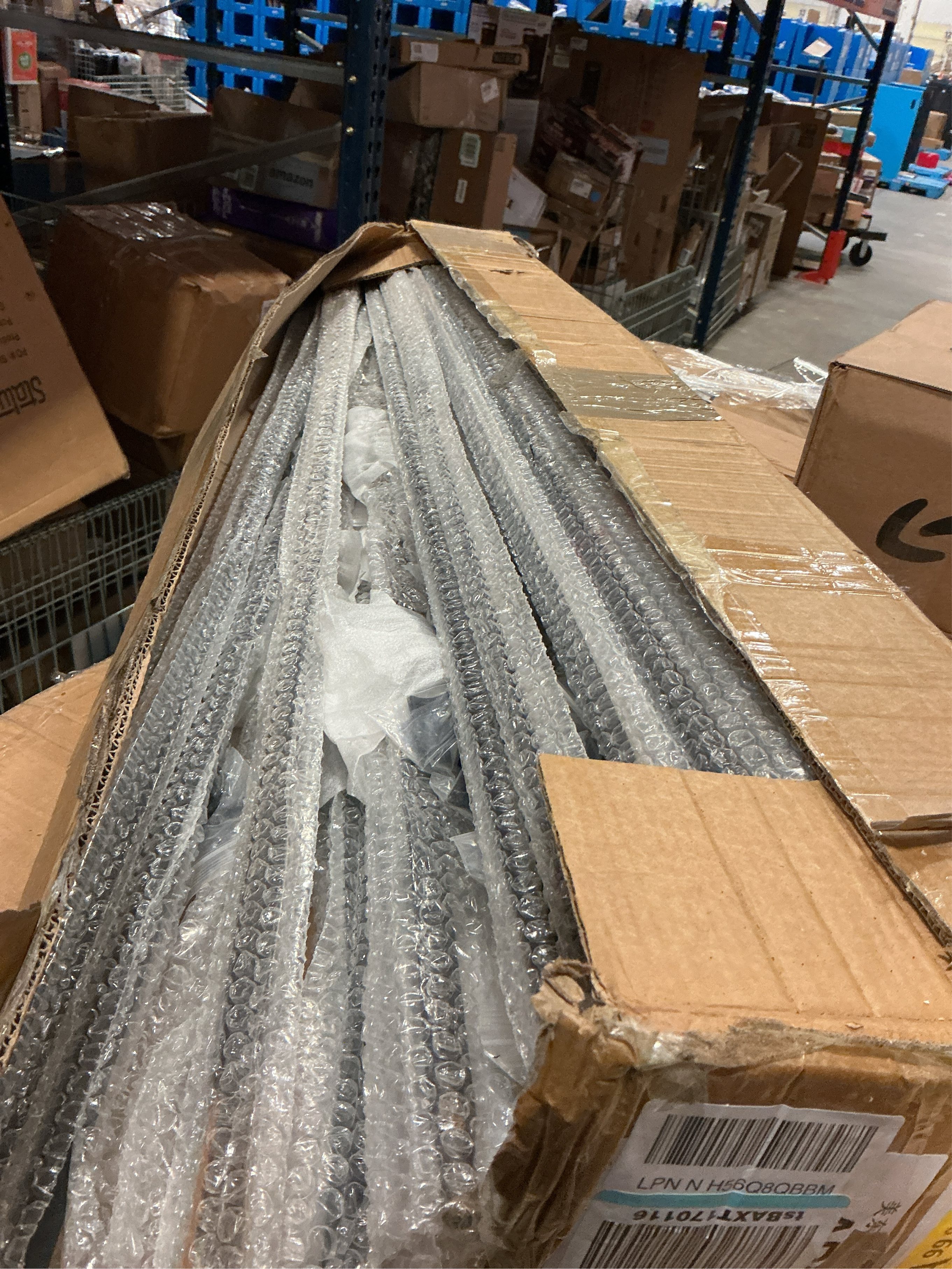 30 Pack Wrought Iron Balusters for Staircase Interior, 1/2 x 44 Hollow Deck Spindles Stair Railing Indoor with 60 Fixed Swivel Shoes, Metal Double Basket Decorative Stair - Matte Black