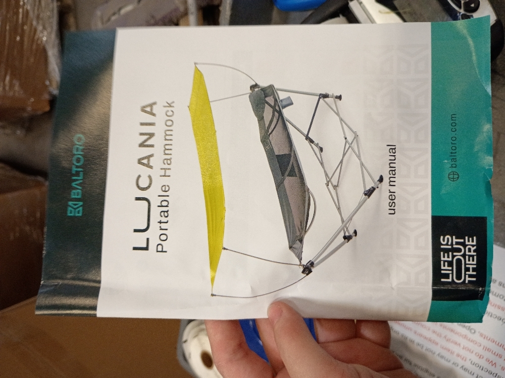 Lucania Portable Hammock with Stand and Canopy - Foldable Freestanding Heavy Duty Hammock for Indoor, Outdoor, Camping, Patio & Backyard (290 lbs Capacity)