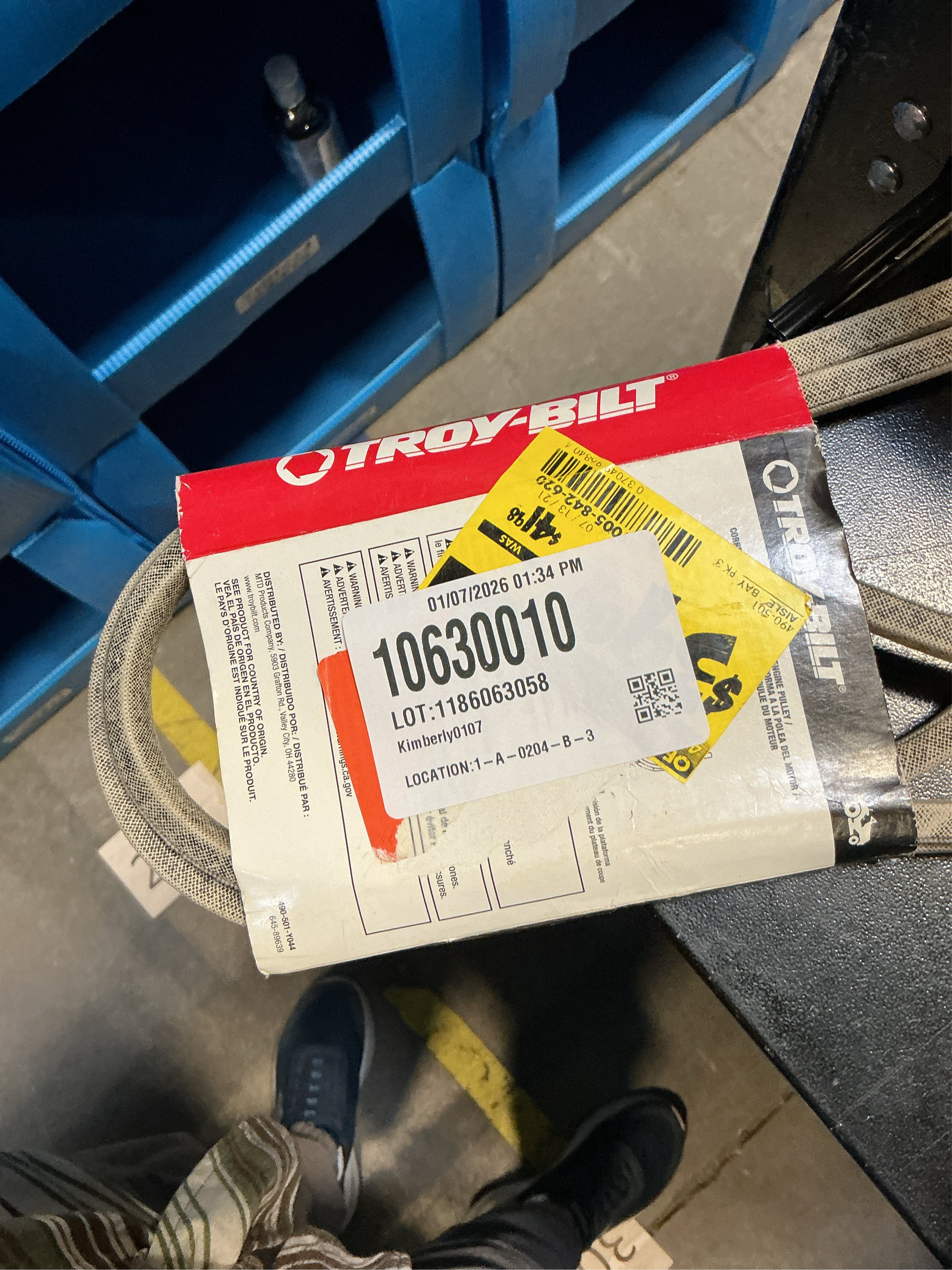 Original Equipment 42 in. Deck Drive Belt for Troy-Bilt Lawn Tractors, Replaces OE# 954-04060 , 754-04060