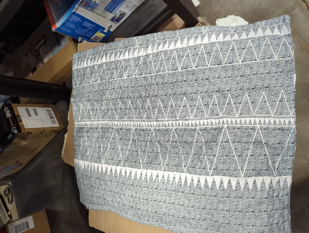 WONGS BEDDING Grey Comforter Set Queen Size, Soft Bohomian Comforter with 2 Pillowcases, Reversible Boho Striped Bedding Set Queen for All Season (90x 90)