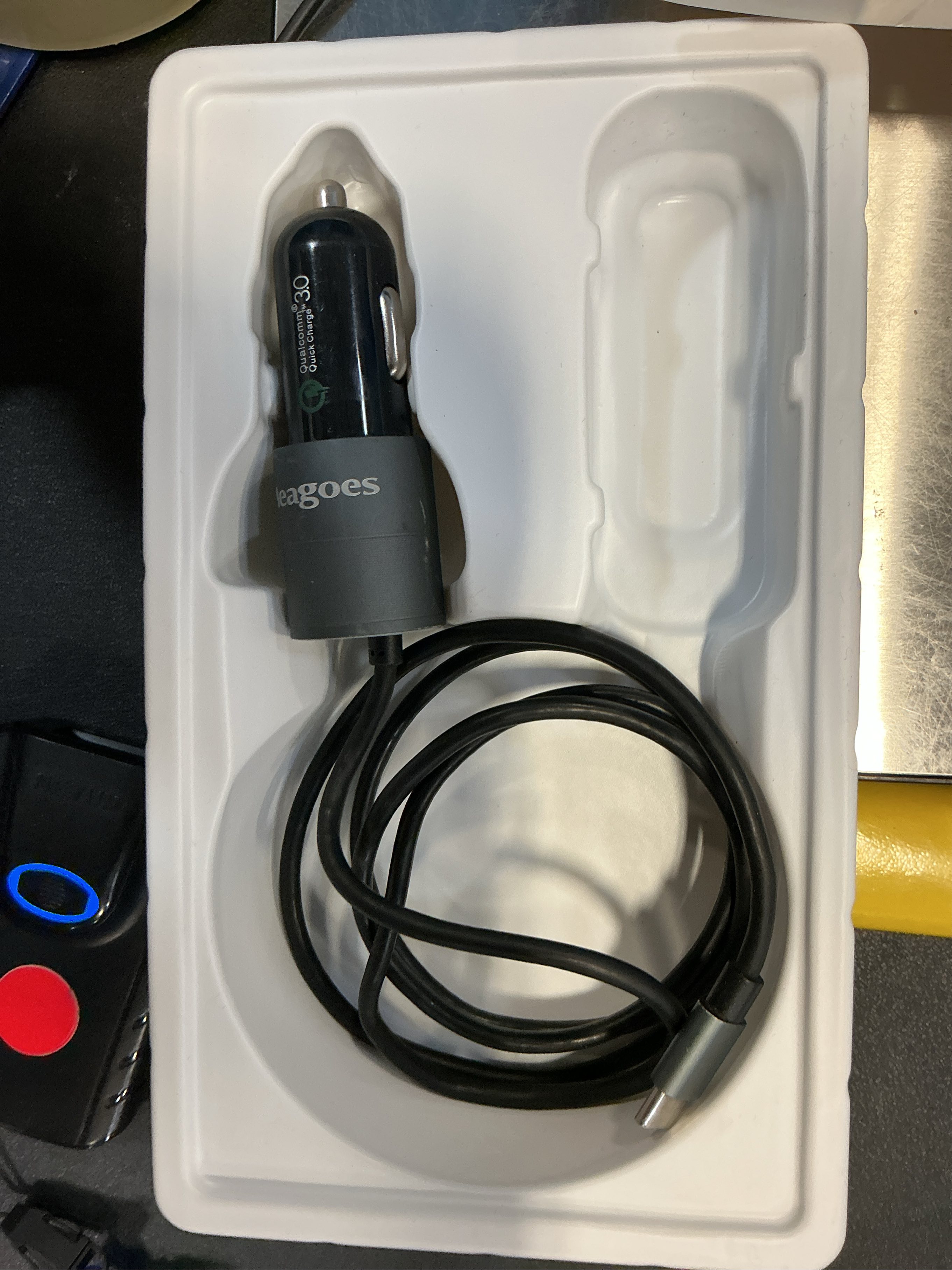 Rocoren 105W 6-Port Multiport Car Charger, PD Fast USB C Car Charger for Multiple Devices,Cigarette Lighter Adapter Car Travel Essentials for Road Trips with 5FT Cable,Car Accessories for iPhone 17/16